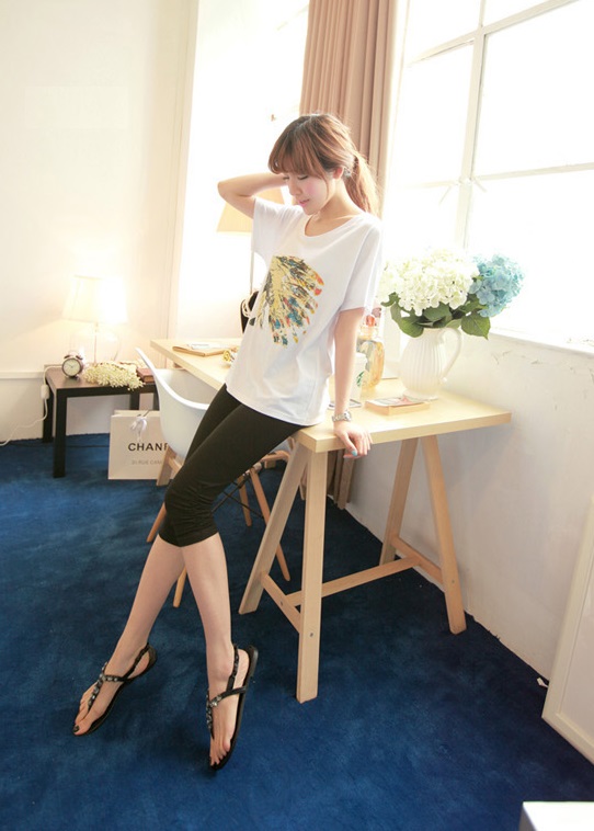 เลกกิ้งคนท้องฟรีไซค์ ขาจั้ม สามส่วน