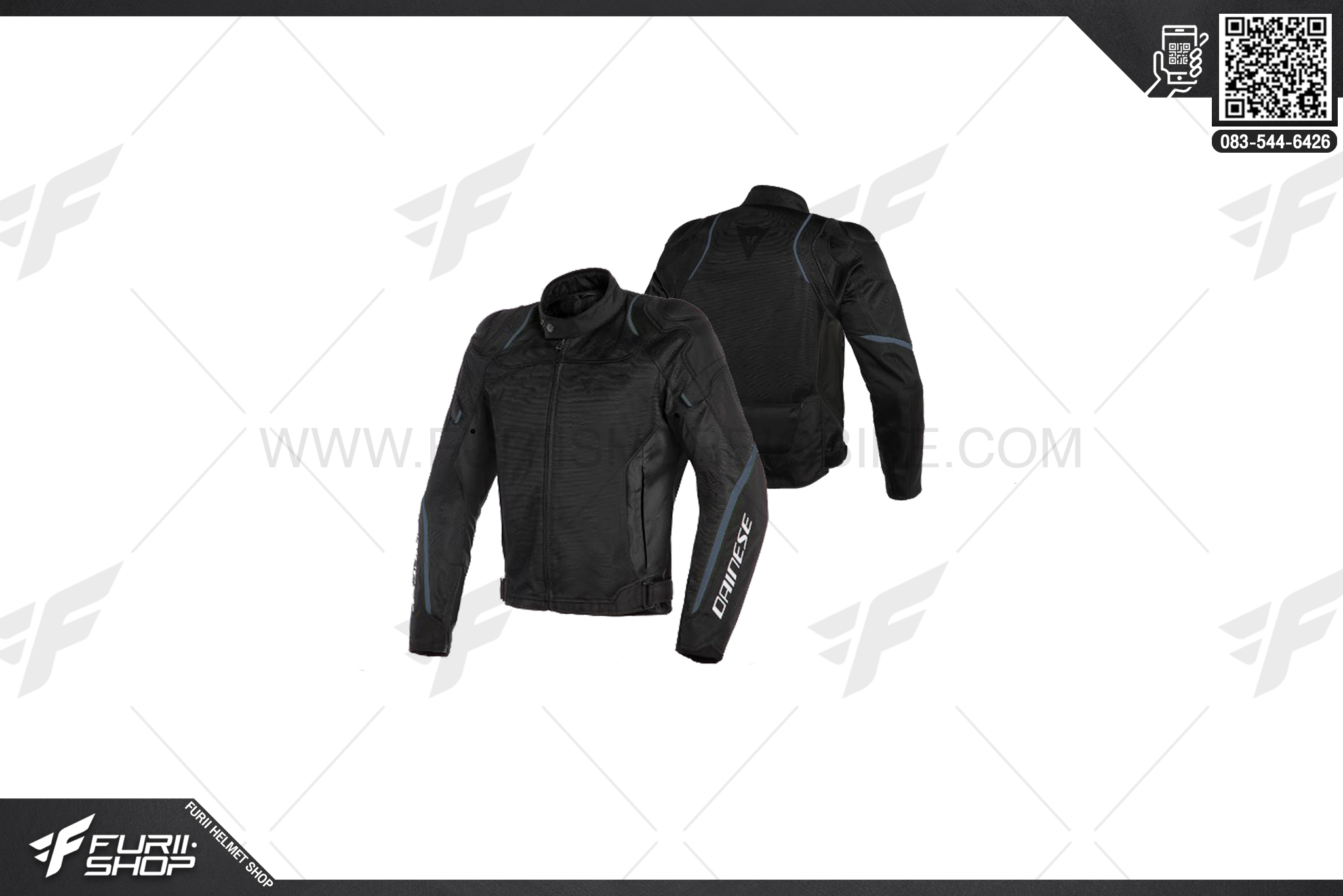 เสื้อแจ็คเก็ต DAINESE Air master tex jacket -blk/blk/Anthracite
