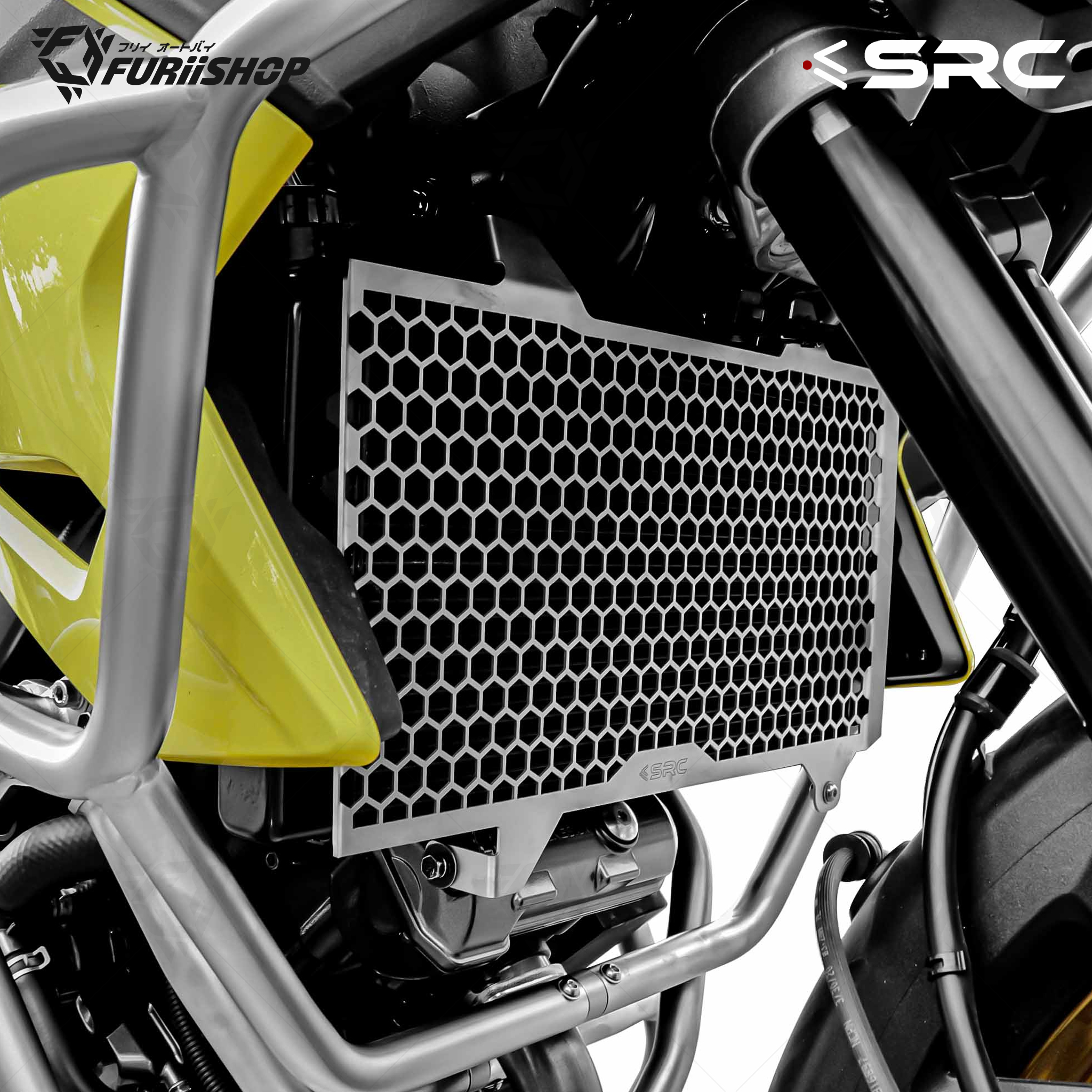 การ์ดหม้อน้ำ RADIATOR GUARD FOR SUZUKI V-STROM1050 XT