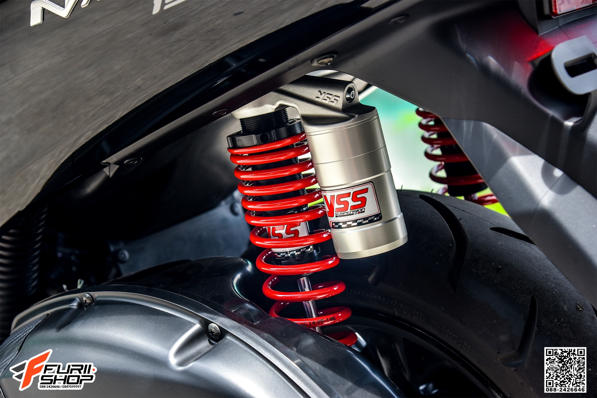 โช๊ค YSS SILVER SUBTANK FOR YAMAHA N-MAX