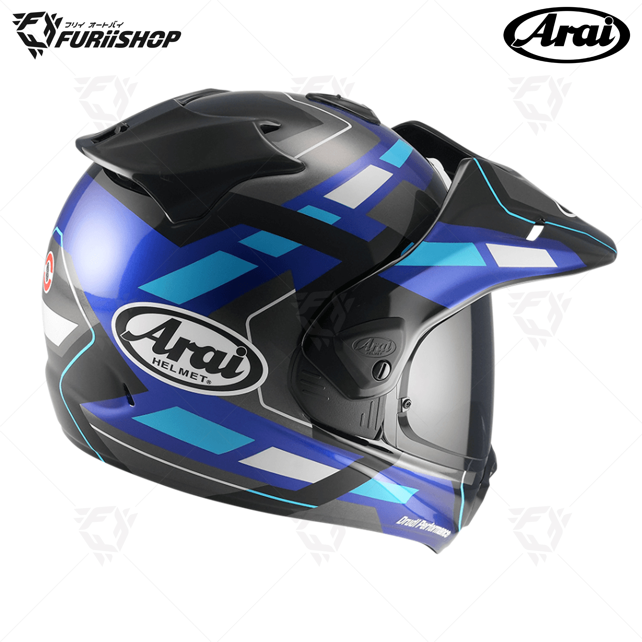 หมวกกันน็อคเต็มใบ Arai : Tour-X5 Match Blue