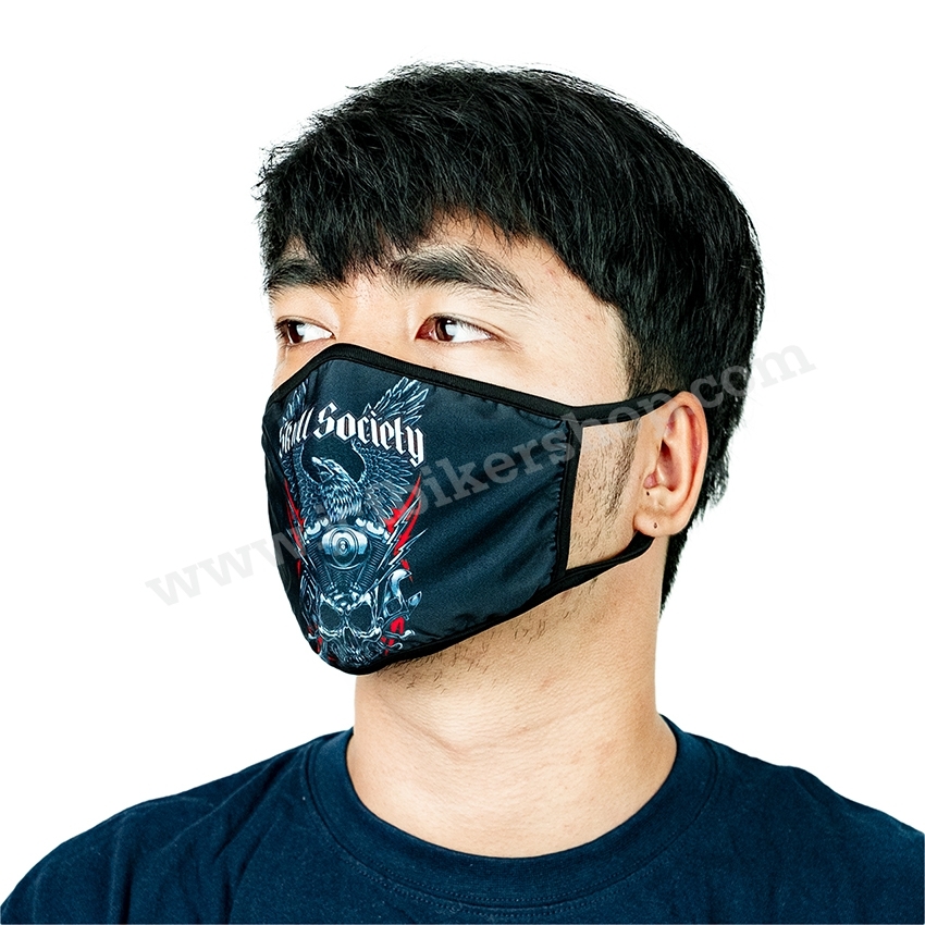 ผ้าปิดจมูกลายHDกันมลภาวะผ้านาโนแห้งไวมีที่เปลี่ยนแผ่นกรองลวดลายคมชัด #10