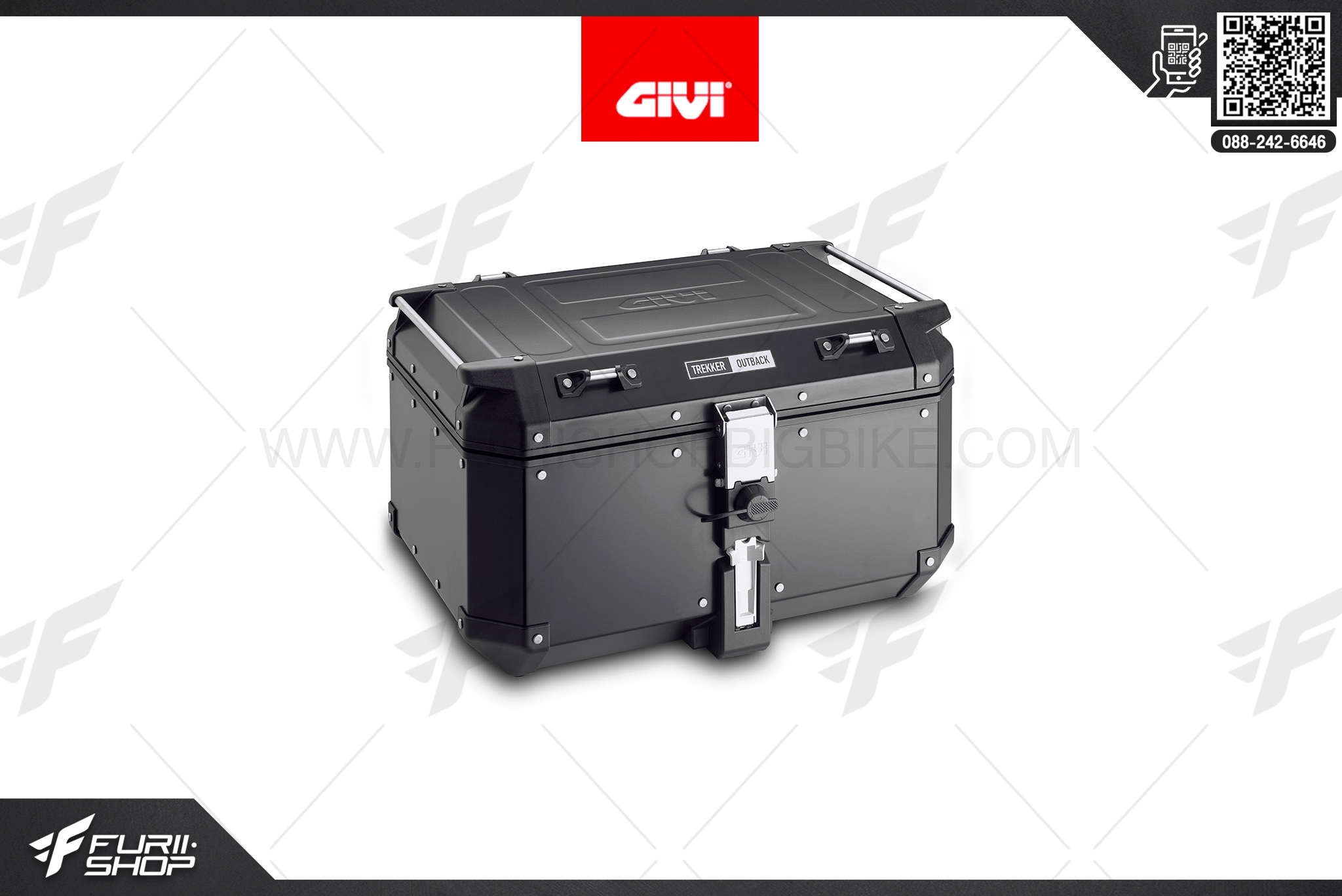 กล่องหลัง GIVI Top Cases OBKN58B : OUTBACK 58 LT, Black
