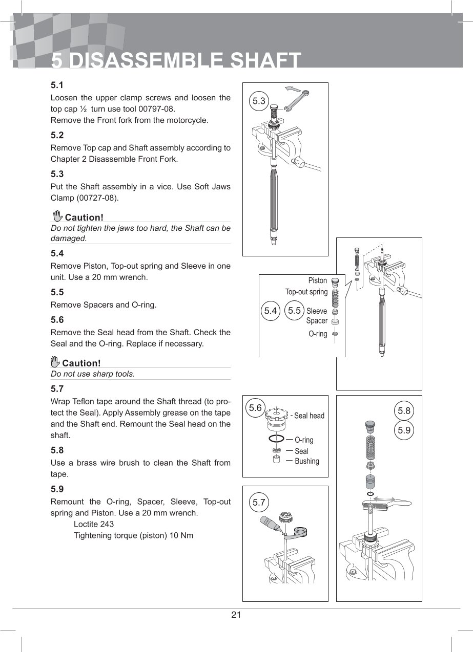 โช้คหน้า OHLINS FGR300 FOR Universal FGR 300 Superbike 750mm All
