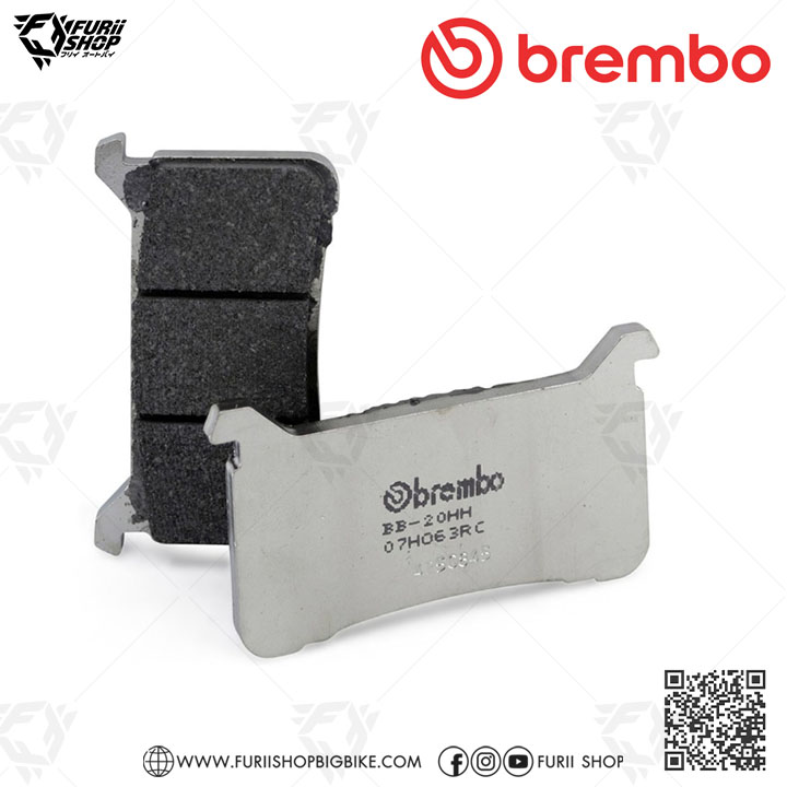 ผ้าเบรก Brembo (07HO63RC) : for HONDA : CB1000R 18-22 / CB1000R Neo Sport Cafe 18 / CB1100RS ABS 17-21 / VFR800F 17-19