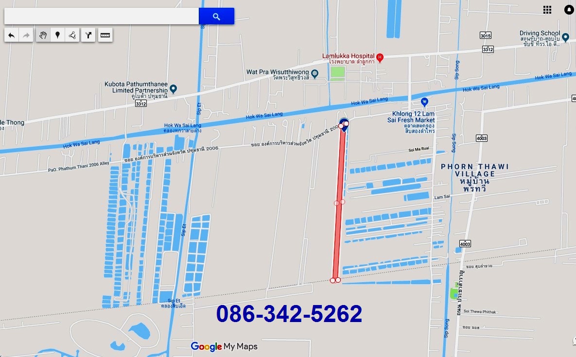 0431 ขายที่ดิน 46 ไร่ ใกล้ถ.ลำลูกกา (คลอง 11) อ.ลำลูกกา ปทุมธานี