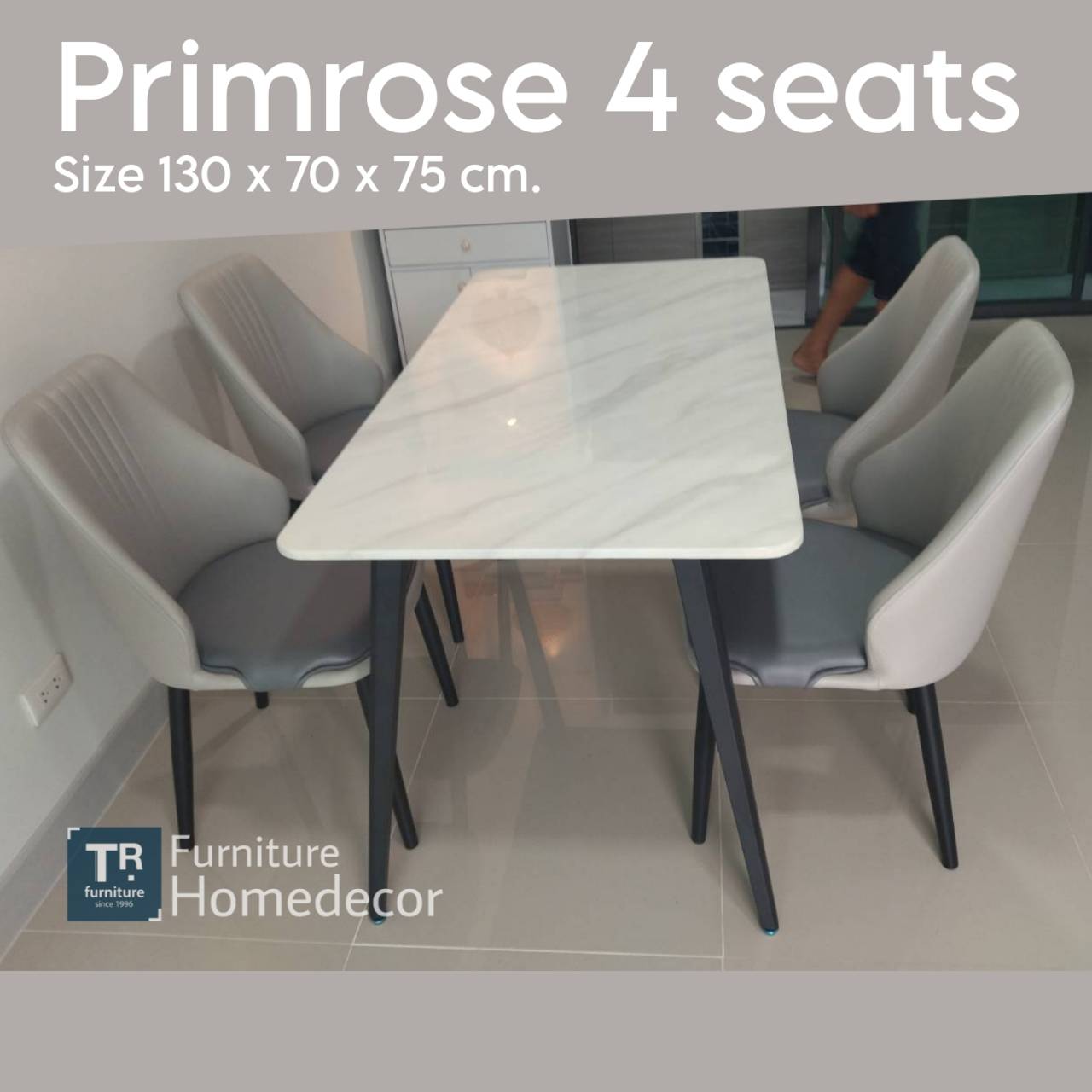 ชุดโต๊ะกินข้าว 4 ที่นั่ง รุ่น Primrose