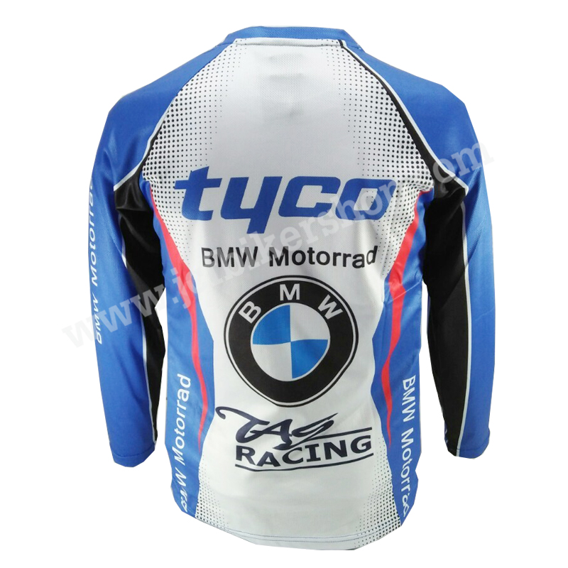 เสื้อยืดขี่มอเตอร์ไซค์ เสื้อยืดมอเตอร์ไซค์ เสื้อแขนยาวBMW JT-919Lผ้าไมโคไฟเบอร์มีประสิทธิภาพในการซับเหงื่อสูงสวมใส่สบายไม่เหนียวติดตัว