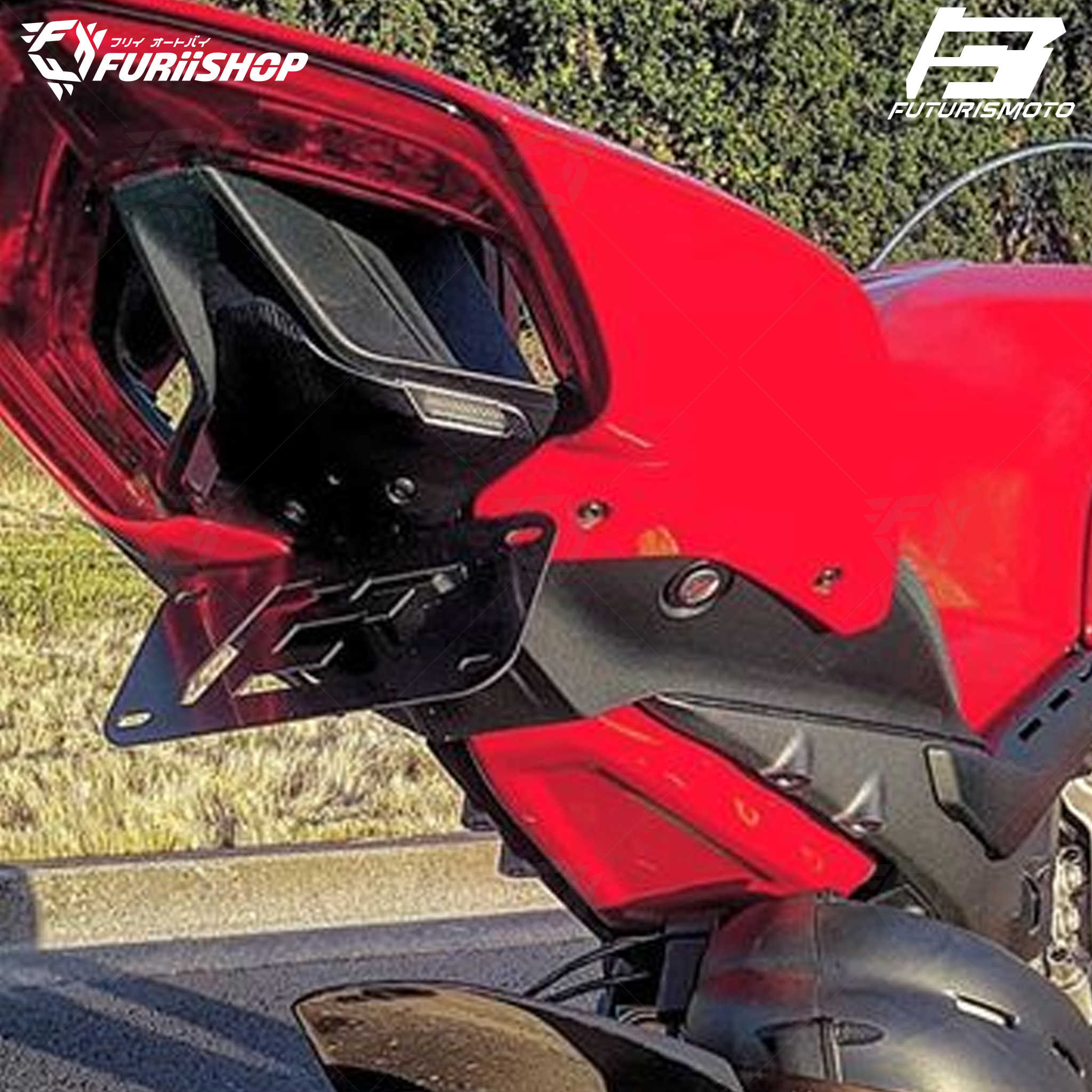 ท่้ายสั้น FUTURISMOTO For : PANIGALE V2 2020-2024