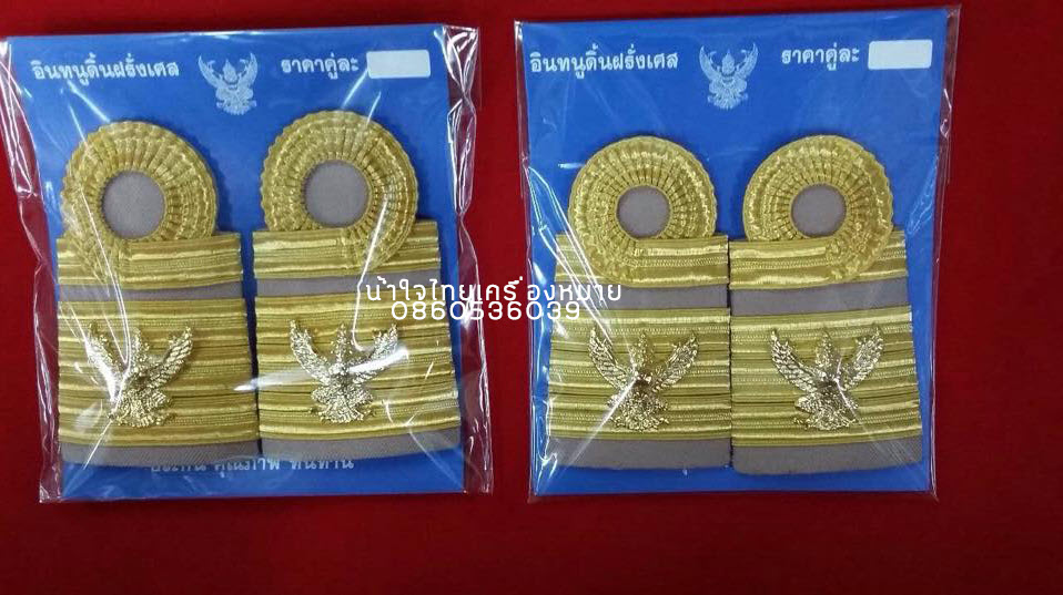 อินทรธนูข้าราชการพลเรือนระดับเชี่ยวชาญ ทรงคุณวุฒิ "ดิ้นฝรั่งเศส"