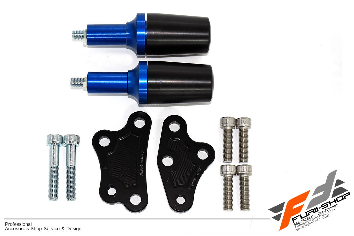 กันล้มกลาง MOTH สีน้ำเงิน FOR YAMAHA R3