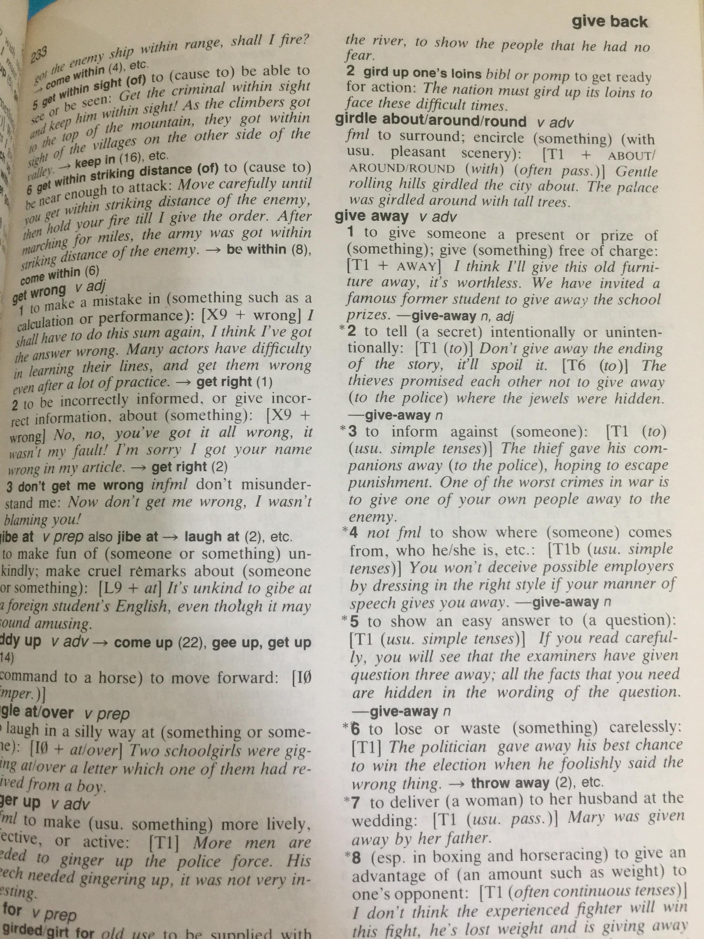 DICTIONARY OF PHRASAL VERBS. LONGMAN 1,800 กรัม