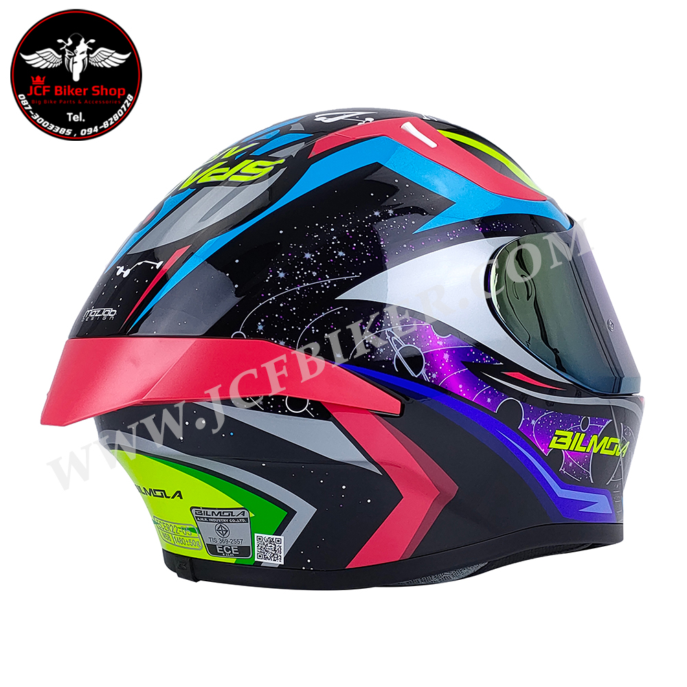 หมวกกันน็อคเต็มใบ หมวกกันน็อค Bilmola รุ่น Rapid RS ลาย Space Area