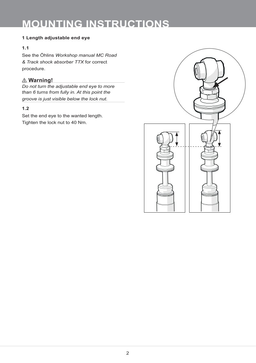 สปริงโช้คหน้า Ohlins 22100-23 For Yamaha YZF R1M 2015-2019