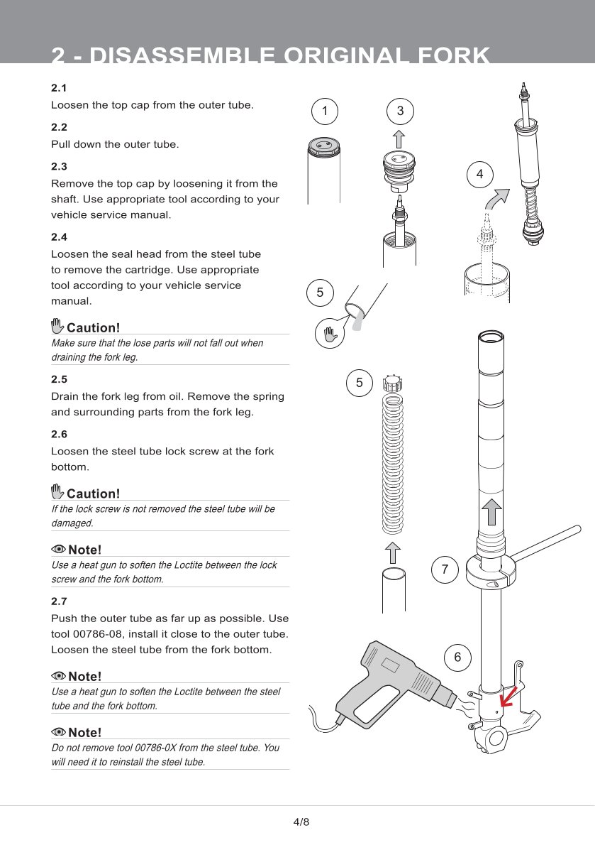 สปริงโช๊คหน้า โช๊คอัพ โช๊คแต่ง โช๊คมอเอตร์ไซค์ OHLINS FGK232 NIX30 KAWASAKI Z1000 2014-2016