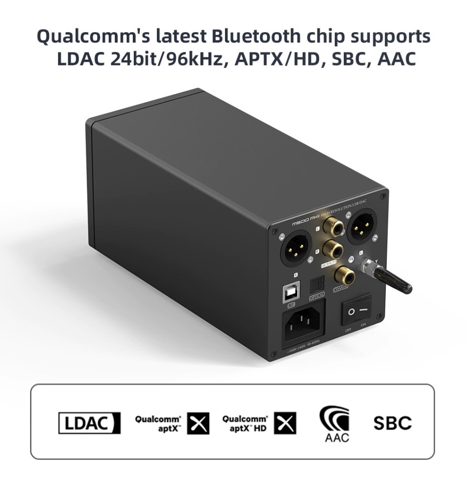 SMSL M500 MKii Bluetooth DAC& แบบตั้งโต๊ะ รองรับ MQA ประกันศูนย์ไทย
