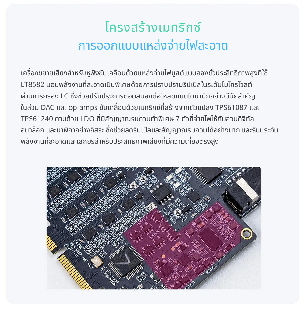 Cayin R202 เมนบอร์ดเสียงสำหรับ N6III พร้อมสถาปัตยกรรม DAC คู่ แบบแยกส่วน ประกันศูนย์ไทย