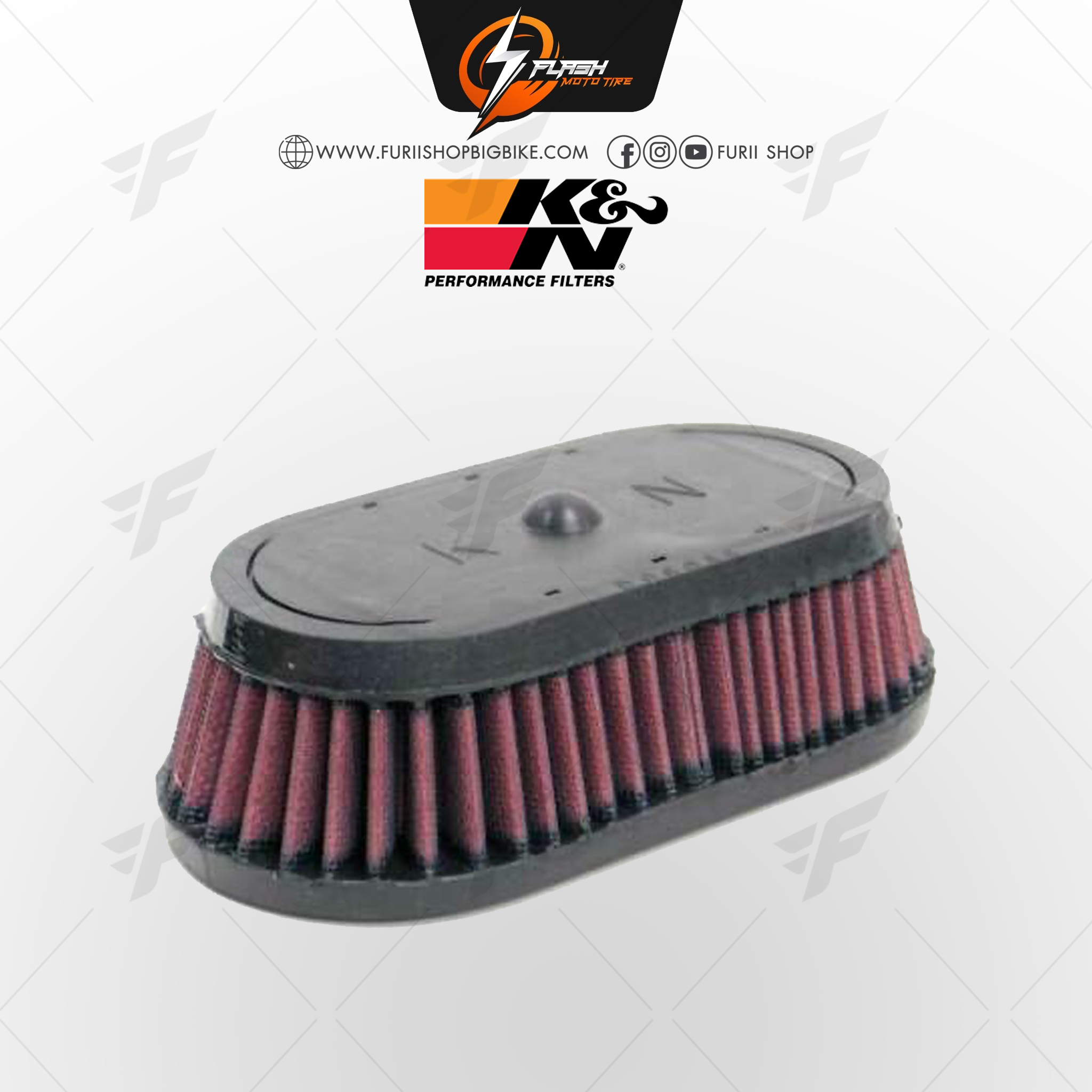 กรองอากาศ K&N สำหรับ YAMAHA