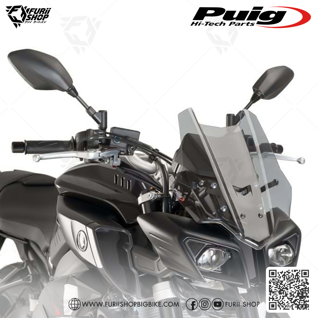 ชิลด์หน้า Puig Windshield : for Yamaha MT10 2017-2021