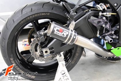 ท่อไอเสียมอเตอร์ไซค์ RACEFIT CARBON SLIP-ON FOR KAWASAKI ZX10R