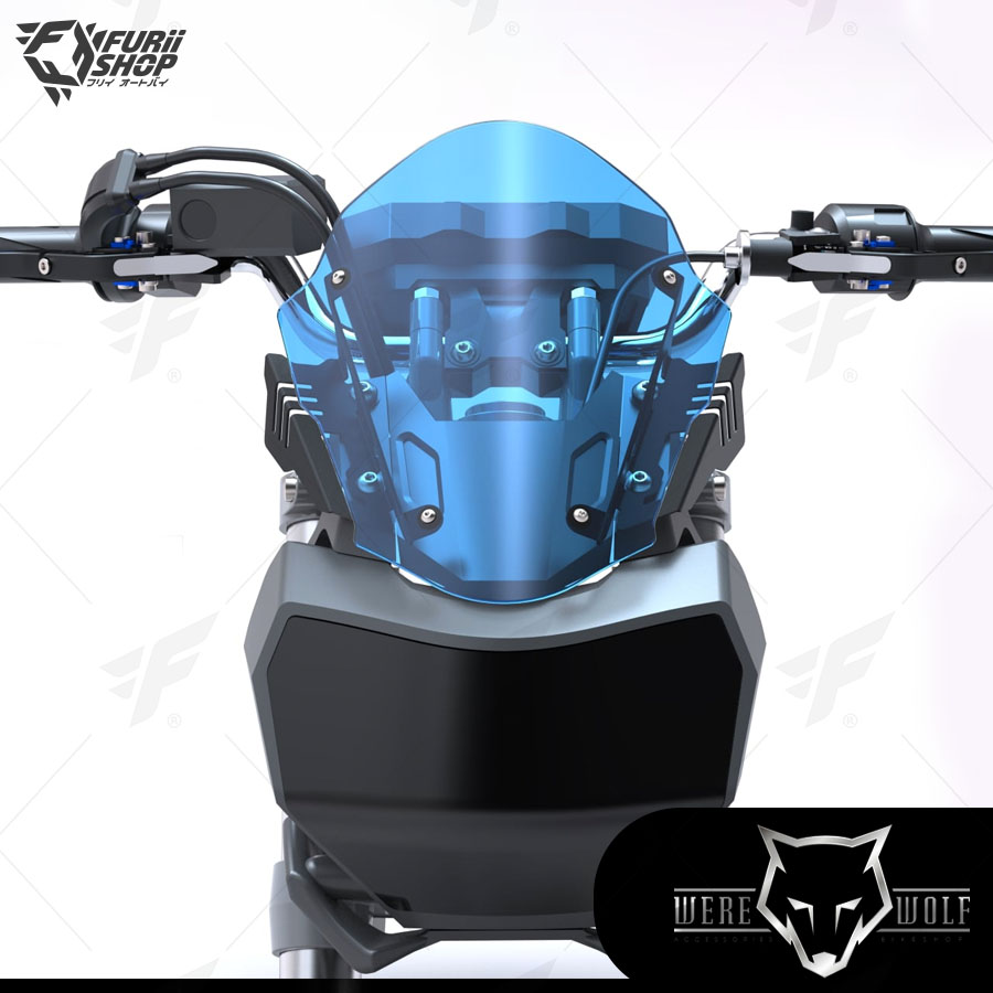 ชิลด์หน้า Were Wolf G-02 สีน้ำเงินอ่อน M301 : for Yamaha MT07 2018-2020