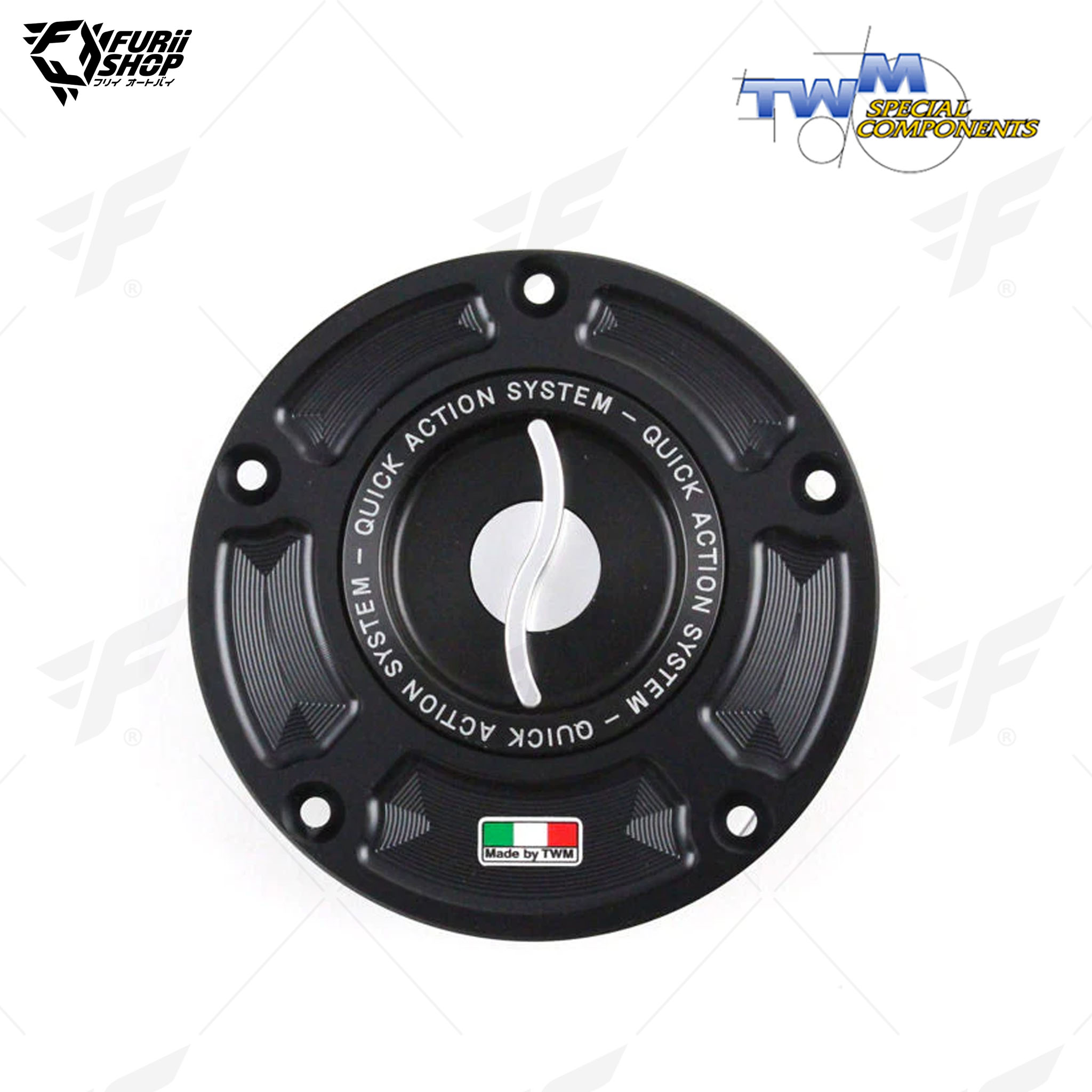 ฝาถังน้ำมัน Aluminium Fuel Cap TWM TTPR.01 : for Triumph DAYTONA 675/SPEED TRIPLE/STREET TRIPLE/TIGER – All Models