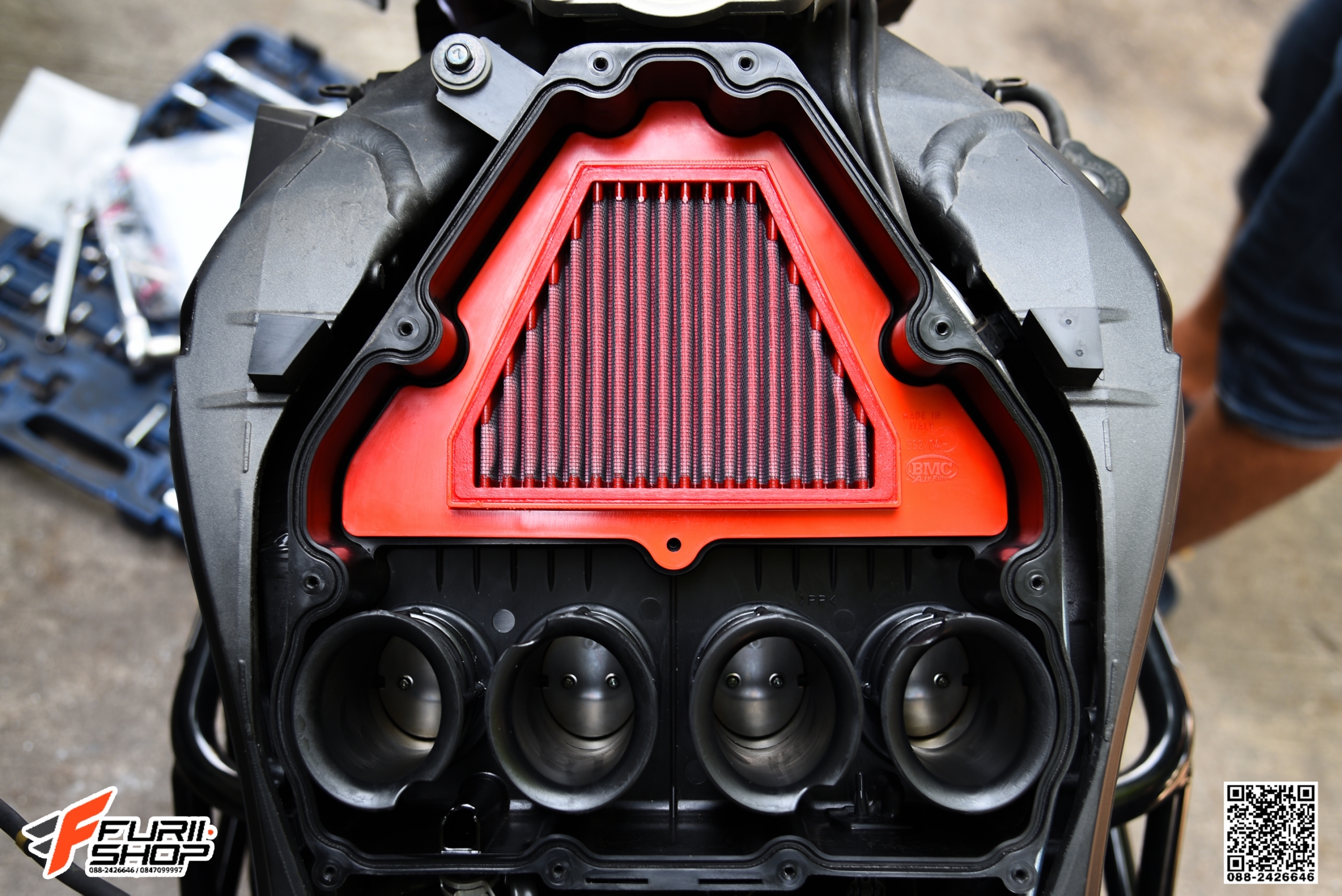 กรองอากาศ BMC สำหรับ Kawasaki Z1000 กรองอากาศมอเตอร์ไซค์