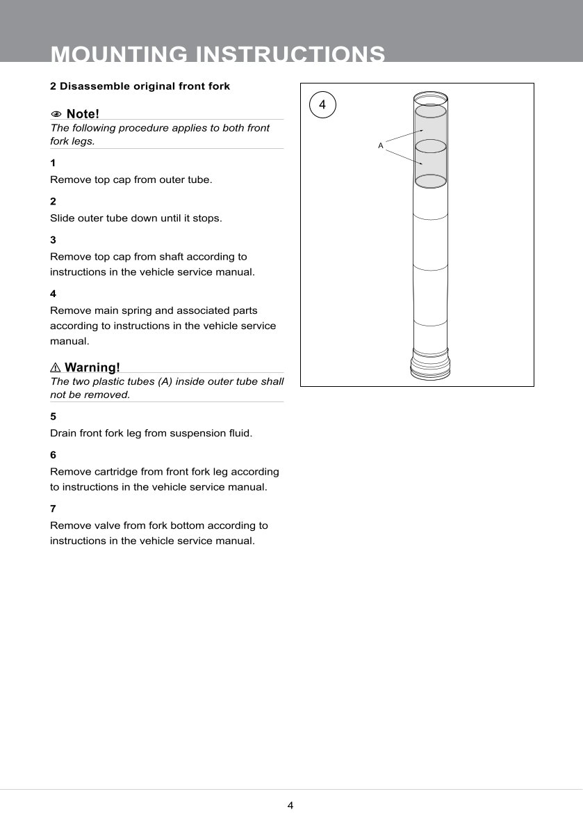 สปริงโช้คหน้า Ohlins FKR104 For BMW S1000RR HP4 2013-2014