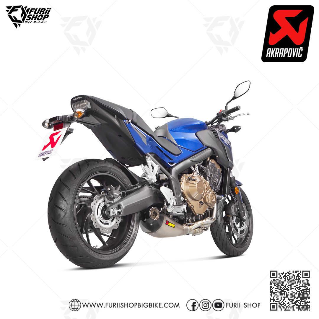 ท่อแต่ง Akrapovic 4-2-1 1 รู Carbon-Titanium : for Honda CBR650F / CB650F 14-18