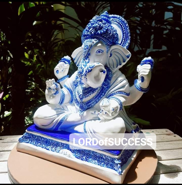 🕉 พระพิฆเนศ ปางมหาเศรษฐี (ทัคฑูว์เศษ) ทำสีเลียนเครื่องลายครามงานกระเบื้อง