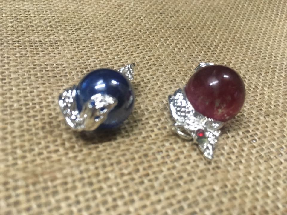 จี้พญานาค เนื้อเงิน รัดแก้วพญานาค