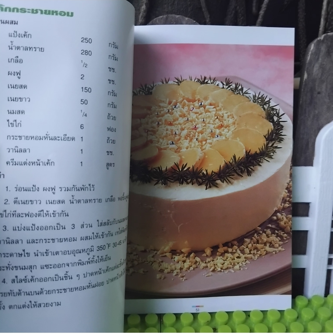 เค้กสมุนไพร โดย อ.นวรัตน์ เอี่ยมพิทักษ์กิจ จัดทำโดย ขวัญเรือนฉบับพิเศษ มือ1 ภาพสี