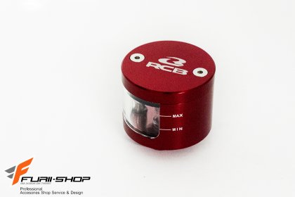 กระปุกปั้มเบรค Racing boy งานสวยๆ ทรงกลม CNC สีแดง