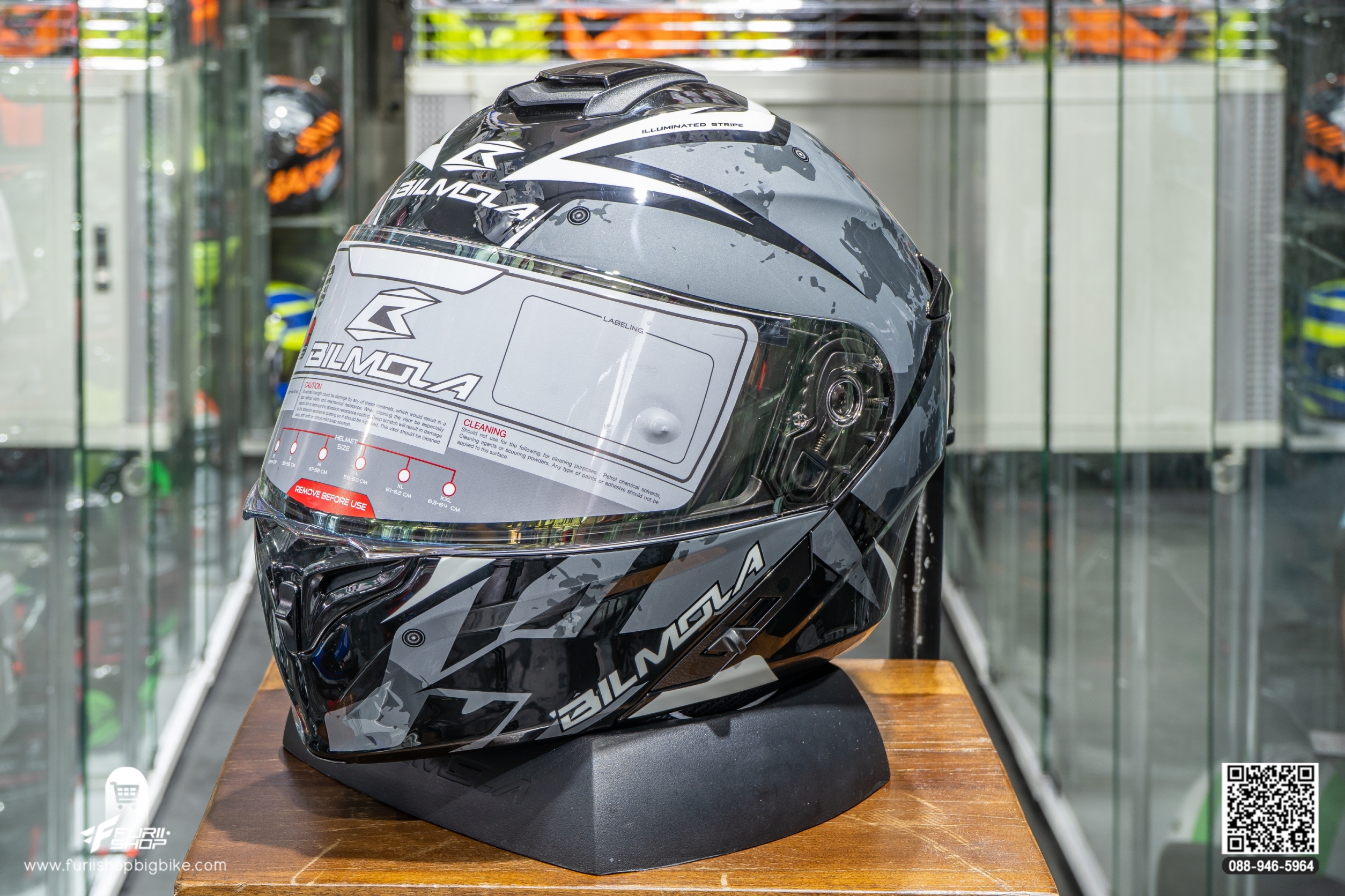 หมวกกันน็อค BILMOLA EXPLORER EVO BLACK (GLOSSY)