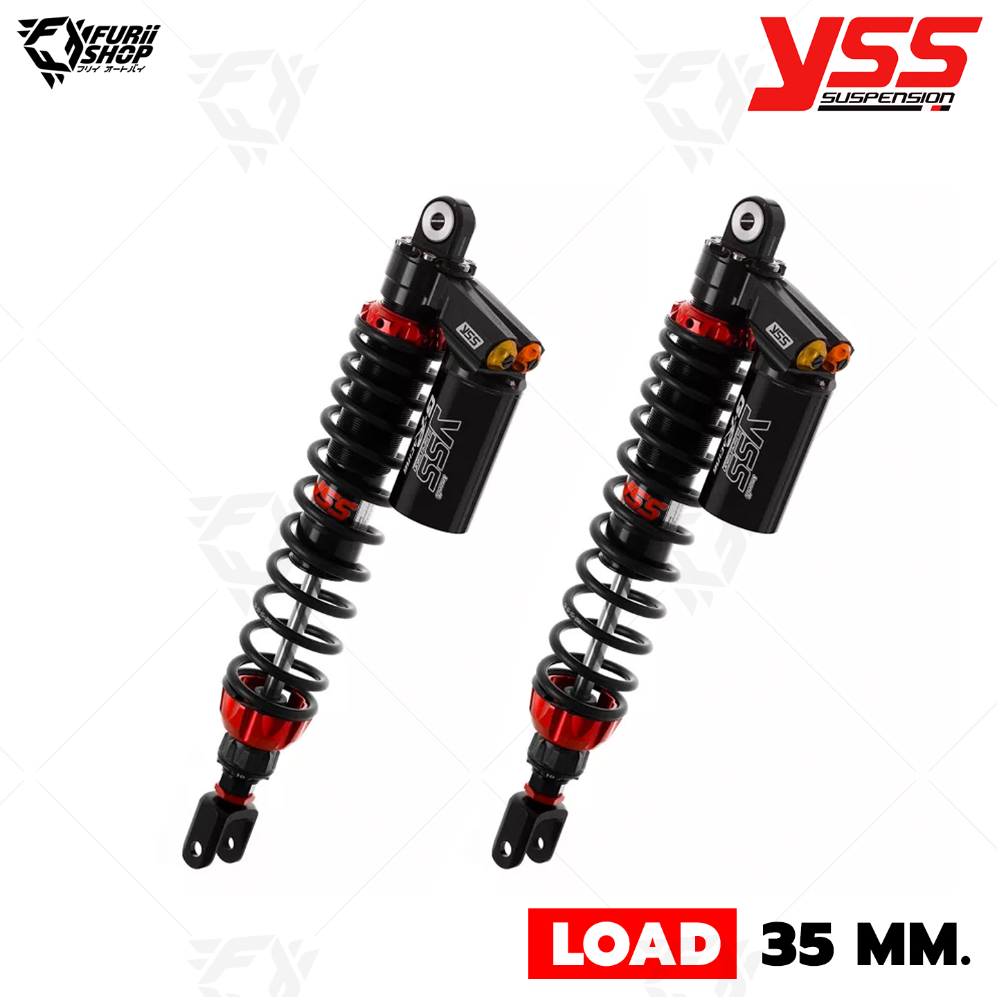 โช๊คหลังแต่ง YSS G-Racing Black Series Smooth LOAD 35 mm. (TG362-395TRWJO6-888A) : for Honda Forza 350 20>/Forza 300 18>