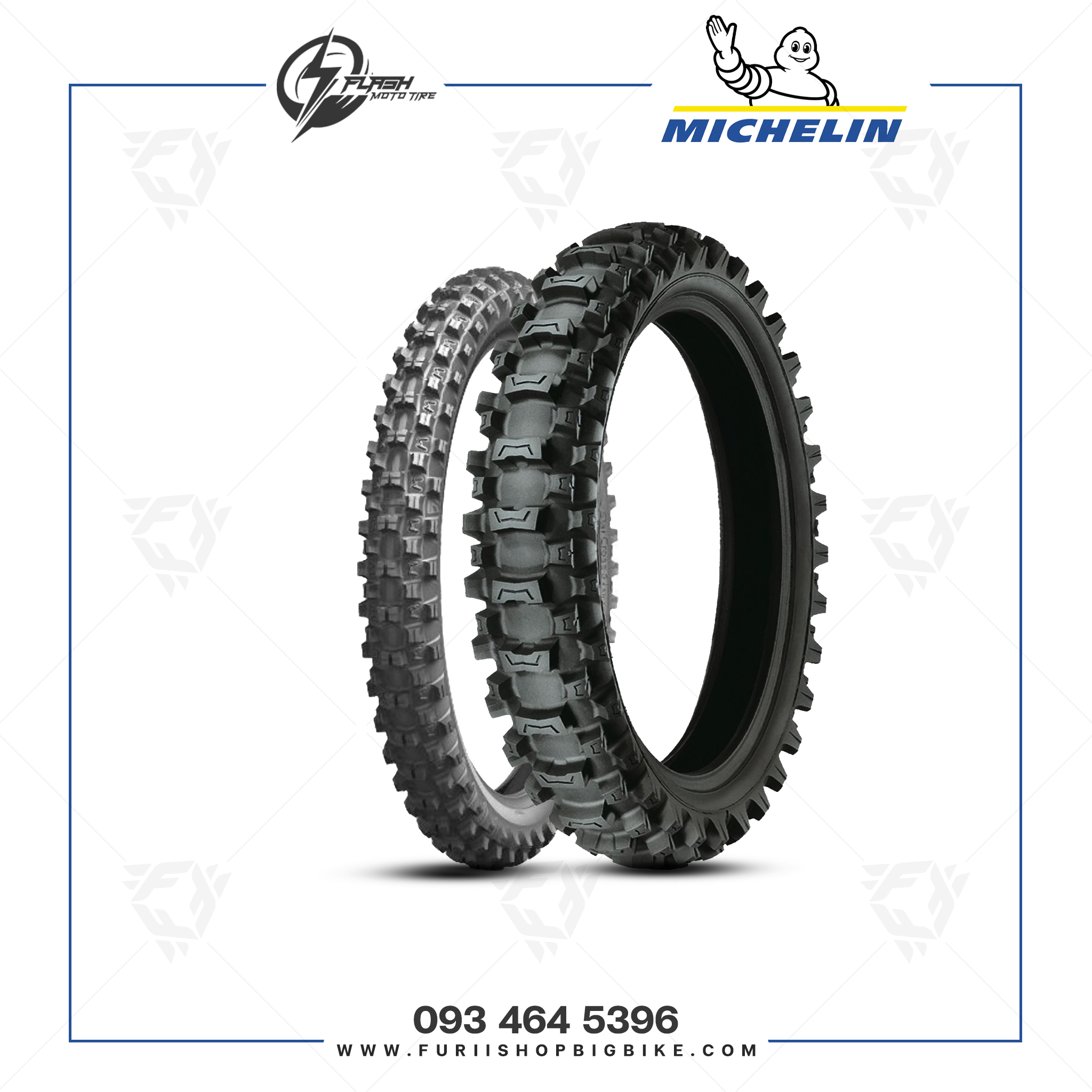 ยางมอเตอร์ไซค์บิ๊กไบค์ MICHELIN STARCROSS MH3 JUNIOR 70/100 - 17 M/C 40M STARCROSS MH3 JUNIOR F TT ยางบิ๊กไบท์ ยางBigbike Mototire