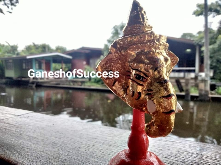 เศียรบรมครู เศียรพระพิฆเนศ ปิดทอง ขนาดเล็ก