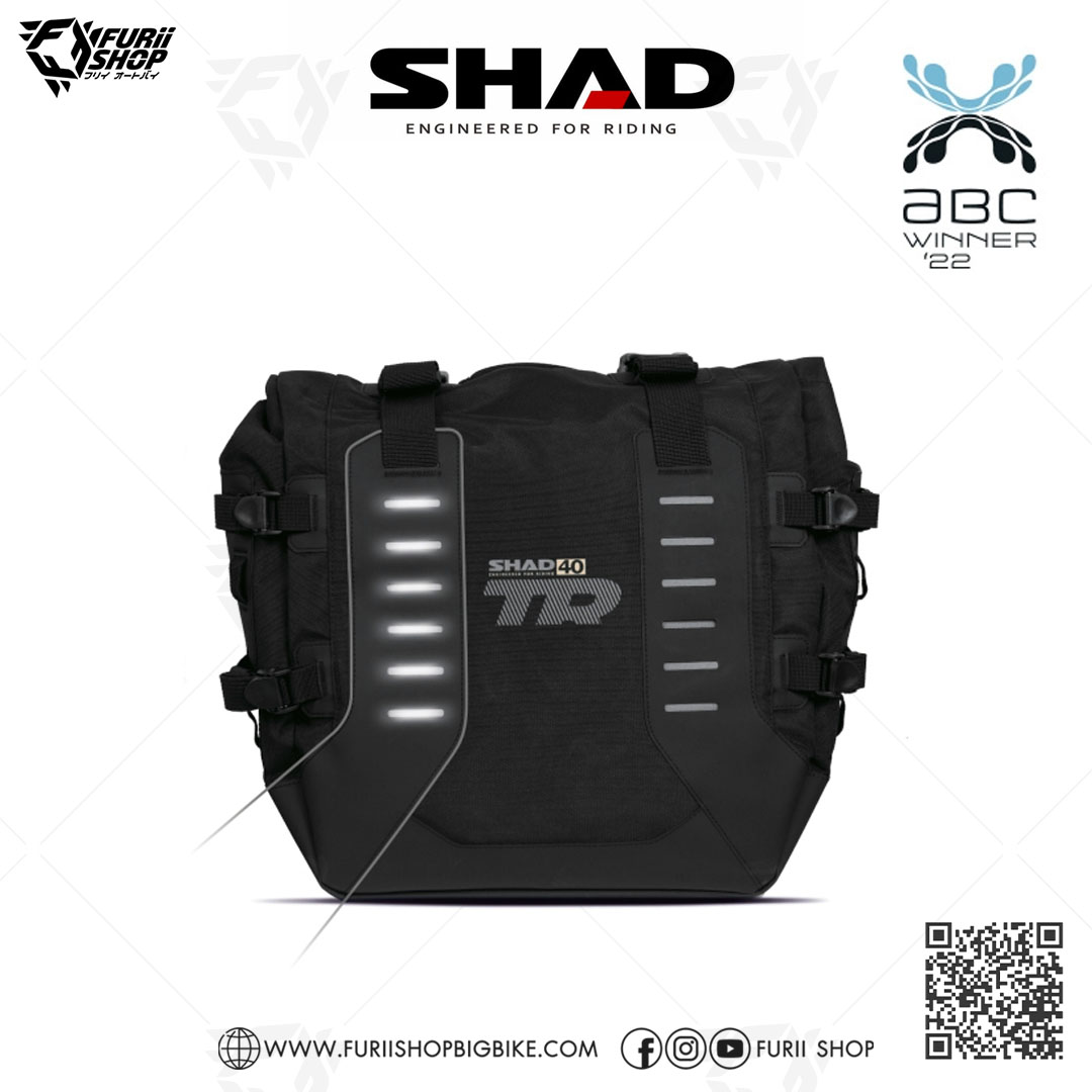 กระเป๋าข้าง SHAD TR40 Saddle bags (ขนาด 40 ลิตร) พร้อมแร็ค (สามารถยึดกับ 4P System เท่านั้น)