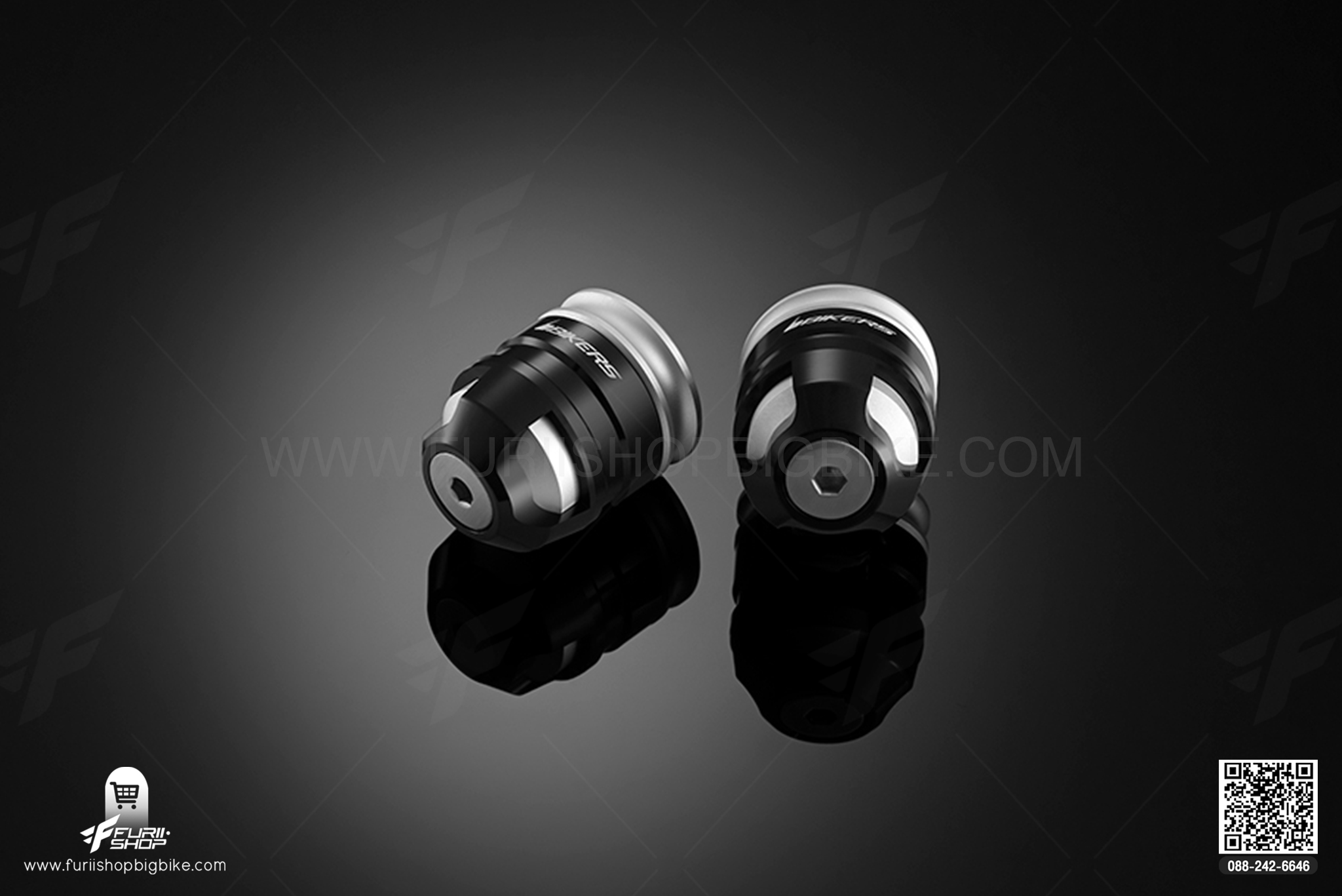 Handle Bar Caps (used with BIKERS Handle Bar) Bikers Z800 แฮนด์บาร์