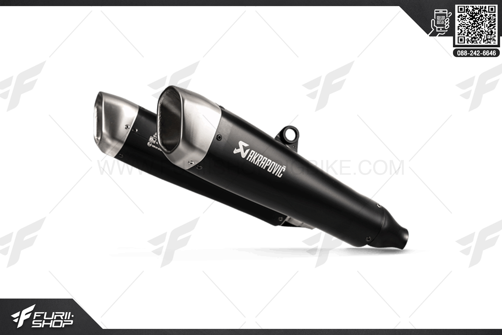 ท่อมอเตอร์ไซค์ Akrapovic Slip on FOR TRIUMPH STREET TWIN ท่อแต่ง ท่อสูตร ท่อบิ๊กไบค์ ท่อBigbike ท่อไอเสีย