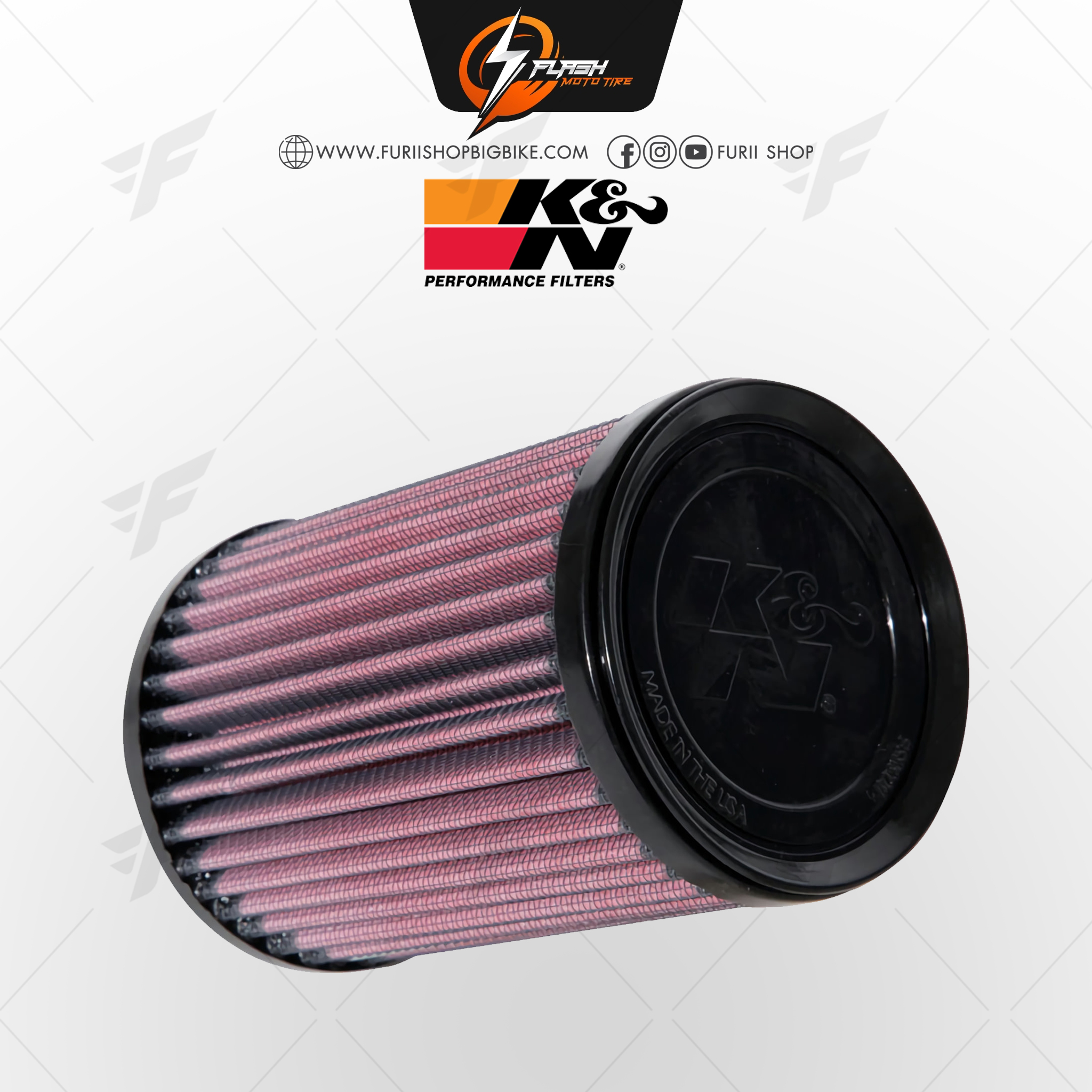 กรองอากาศ K&N สำหรับ ROYAL ENFIELD สำเนา