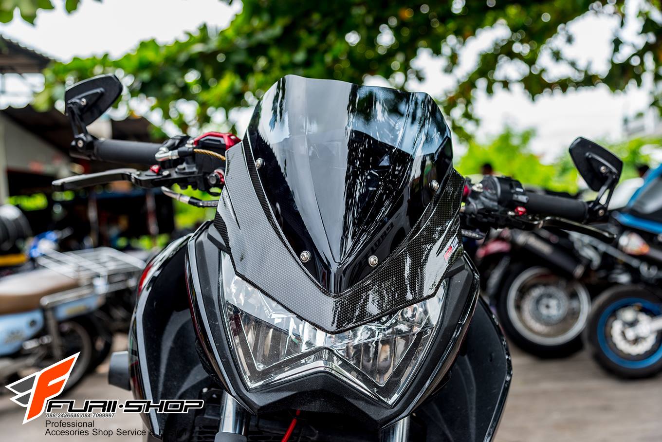 ชิวหน้าลายเคฟล่า MOTOZAAA V2 FOR KAWASAKI Z300