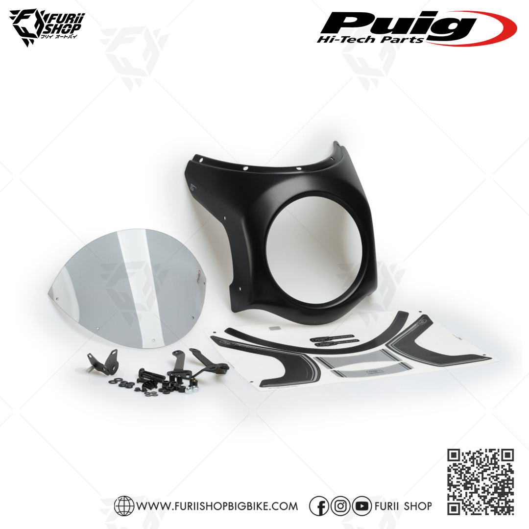 ชิลด์หน้า Puig Windshield Retro Semi Fairing : for Triumph Speed Twin 1200 2019-2020
