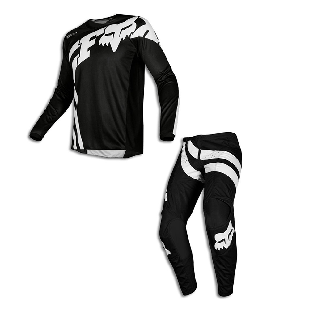 ชุดวิบาก ชุดขี่มอเตอร์ไซค์วิบาก Motocross-180 ดำ-ขาว
