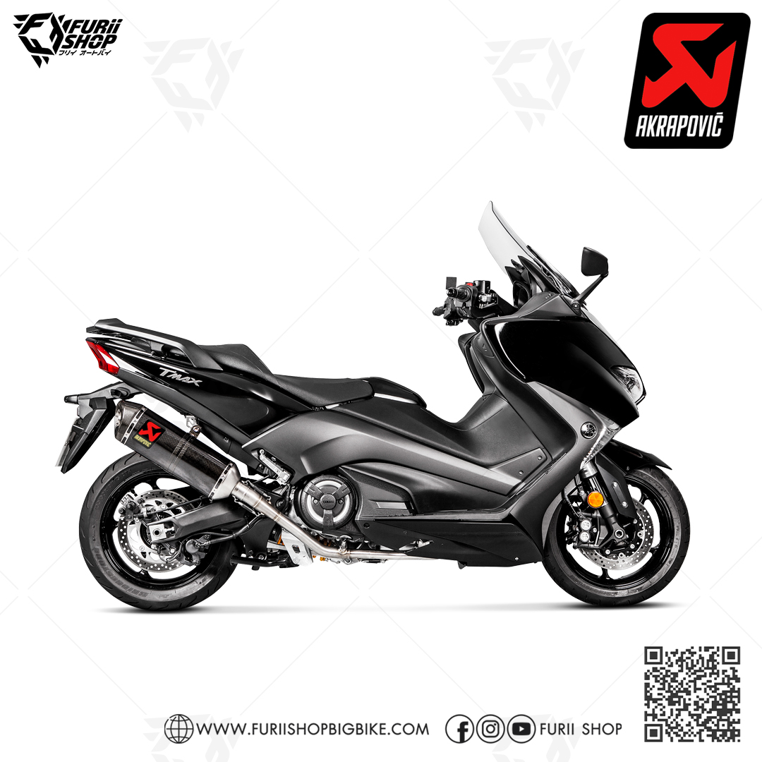 ท่อแต่ง Akrapovic Carbon Racing 2022 : for Yamaha TMAX530 SX/DX 2017-2019 & TMAX560 2020-2021 & All new Tmax560 2022-2023