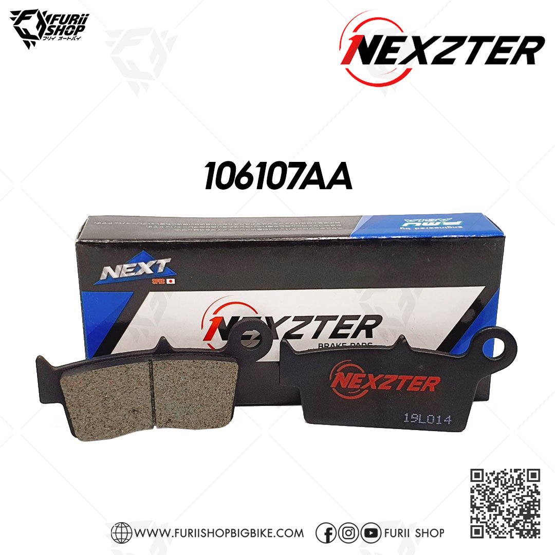ผ้าเบรก Nexzter NEXT Part NO. 106107AA (R) : for Kawaski KTX125 150 250 / KLX250 / D-TRACKER