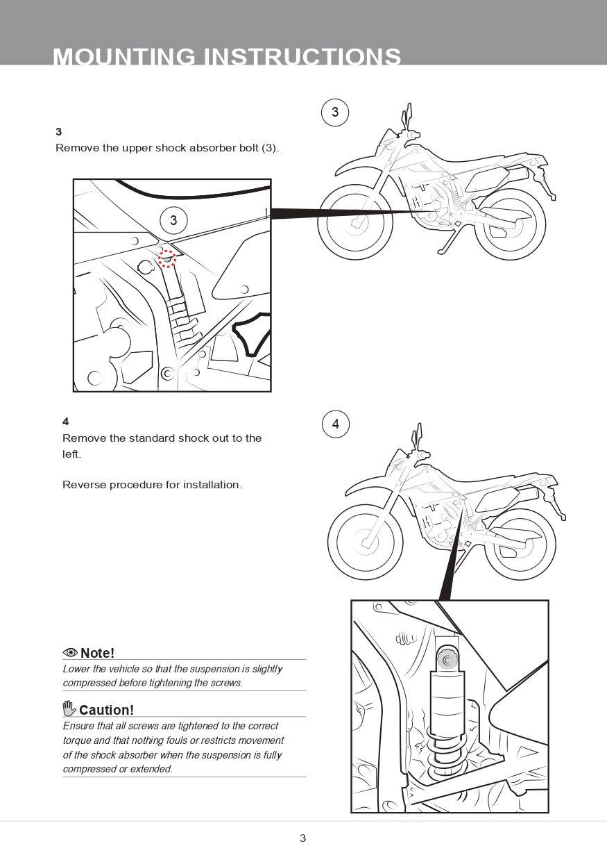โช๊คหลังแต่ง Ohlins KA704 For Kawasaki KLX 250 D Tracker ปี 2013-2019