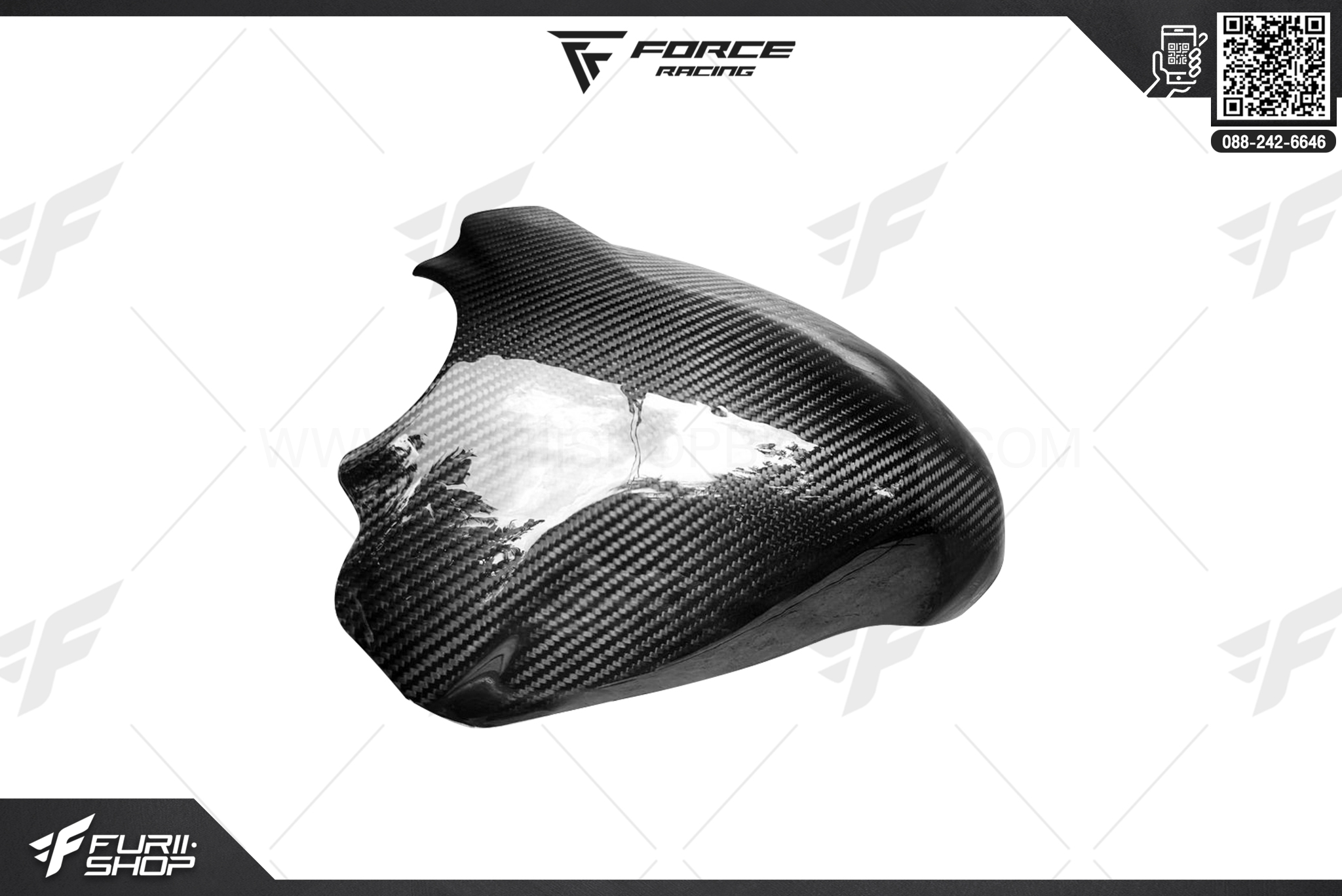 การ์ดถังเพรียวคาร์บอน Force Racing For Ducati Panigale899 959 1199 1299