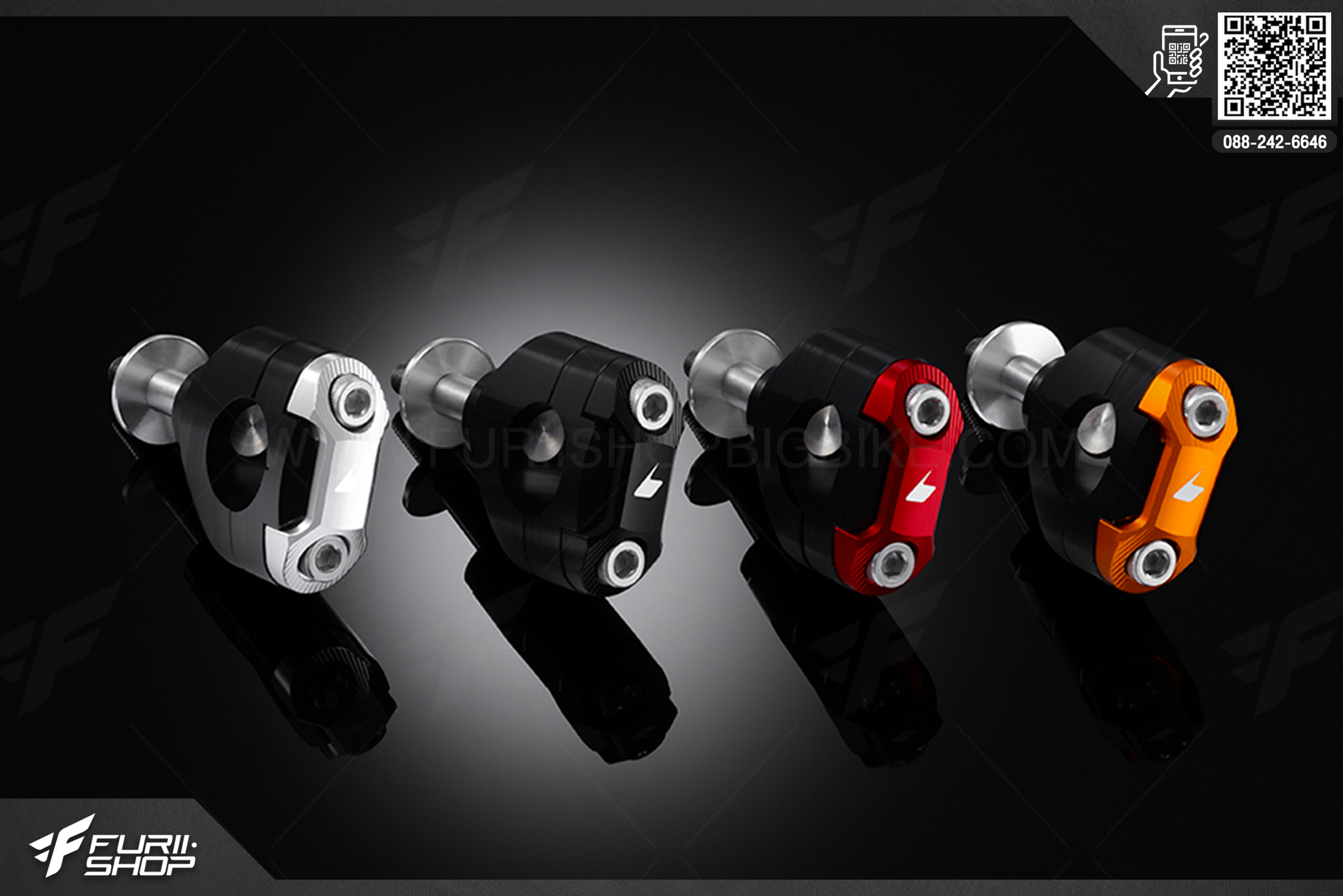 ตุ๊กตาแฮนด์อ้วน เส้นผ่านศูนย์กลาง 28.6 mm Bikers Honda MSX125 SF