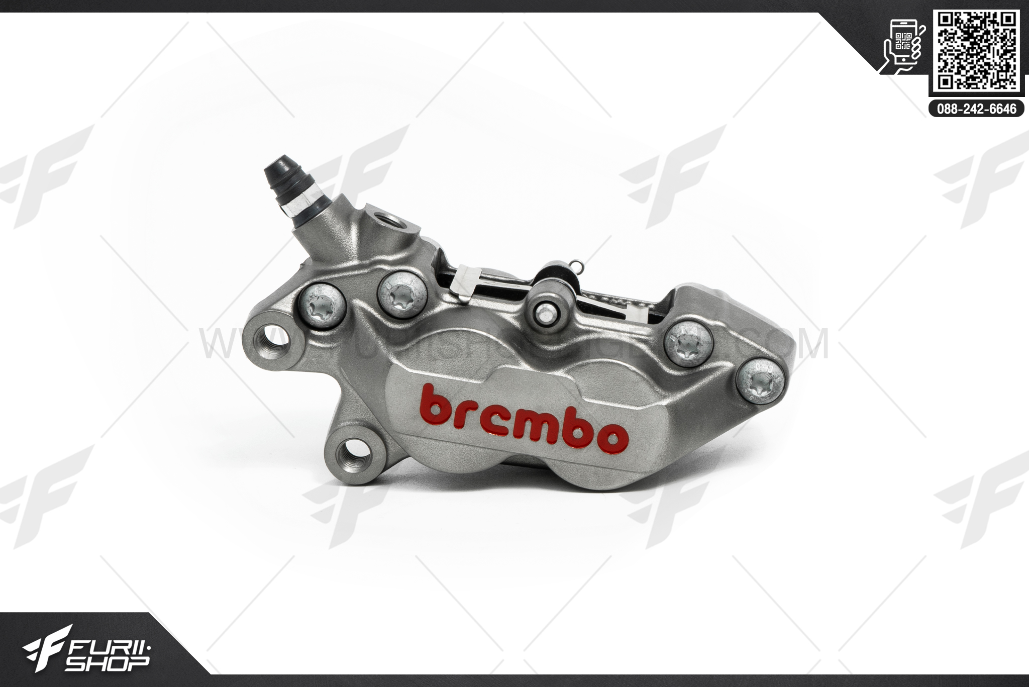 ปั๊มเบรกล่าง Brembo Racing หูชิด 4Pots 40mm ข้างซ้าย